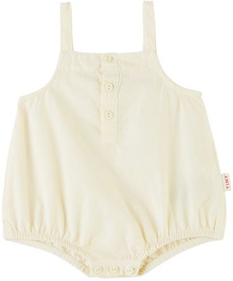 TINYCOTTONS Baby Yellow Solid Bodysuit