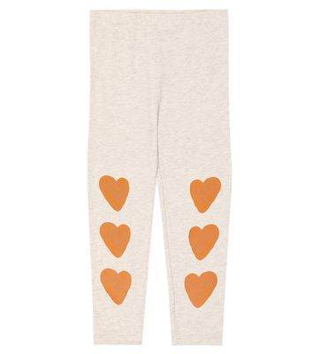 Tinycottons Hearts cotton-blend leggings
