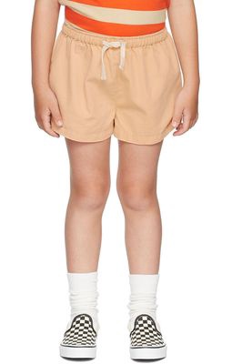 TINYCOTTONS Kids Orange Solid Shorts