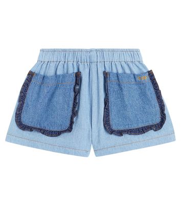 Tinycottons Ruffle-trimmed cotton shorts