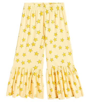 Tinycottons Stars cotton-blend jersey flared pants