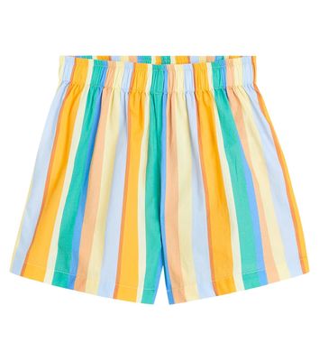 Tinycottons Striped cotton poplin shorts