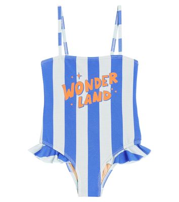 Tinycottons Wonderland striped swimsuit