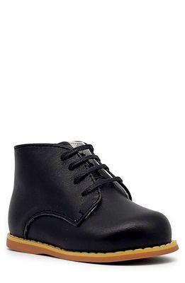 TIPPY TOTS SHOES Leather Lace-Up Boot in Black