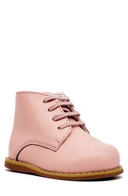 TIPPY TOTS SHOES Leather Lace-Up Boot in Pink