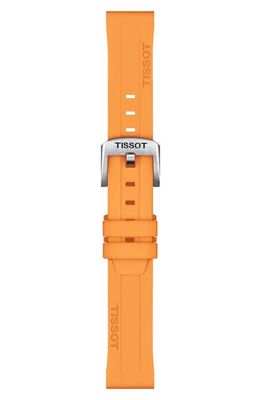 Tissot 18mm Silicone Watchband in Orange