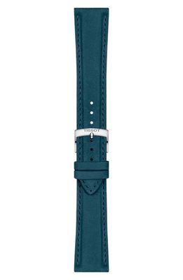 Tissot 21mm Leather Watch Strap in Blue