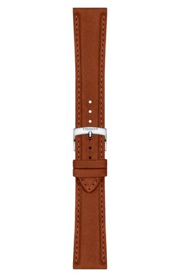 Tissot 21mm Leather Watch Strap in Brown