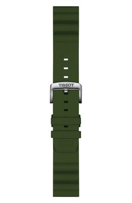 Tissot 22mm Silicone Watchband in Khaki