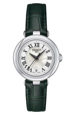 Tissot Bellissima Leather Strap Watch, 26mm in Black 