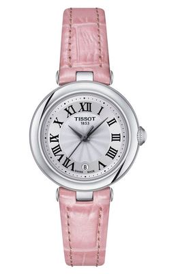 Tissot Bellissima Leather Strap Watch, 26mm in Pink 