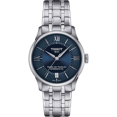 Tissot Chemin des Tourelles Powermatic 80 Bracelet Watch, 34mm in Silver 