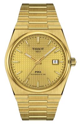 Tissot PRX Powermatic 80 Bracelet Watch, 40mm in Gold 