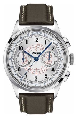 Tissot Telemeter 1938 Chronograph Leather Strap Watch