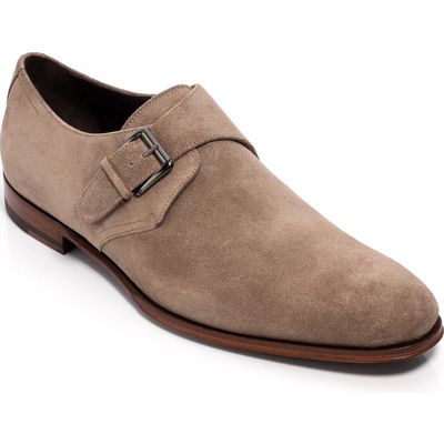 TO BOOT NEW YORK Bower Monk Strap Shoe in Taupe Suede 