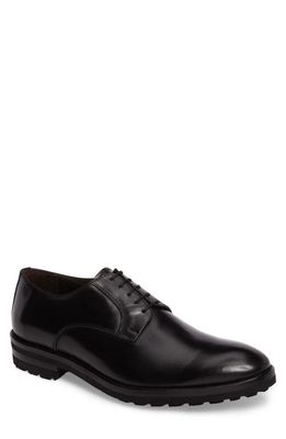 To Boot New York Martell Plain Toe Derby in Black Leather