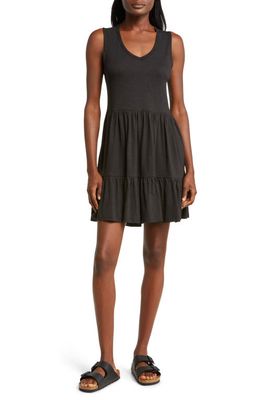 Toad & Co Marley Tiered Sleeveless Dress in Black