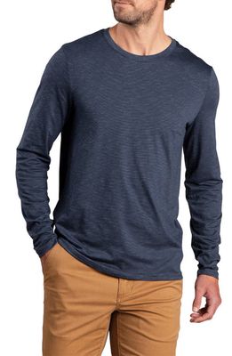 Toad & Co Tempo Stretch Long Sleeve T-Shirt in True Navy