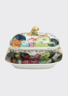 Tobacco Leaf Small Tureen & Stand