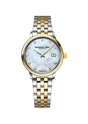Toccata Diamond & Two-Tone Gold & Stainless Steel Bracelet Watch