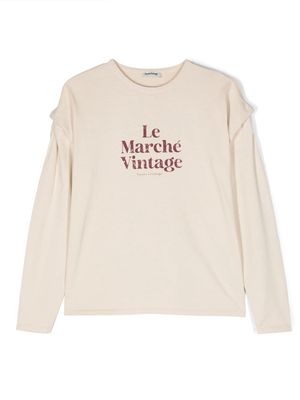 TOCOTO VINTAGE KIDS Le Marché Vintage sweatshirt - Neutrals