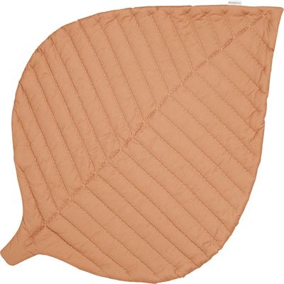 Toddlekind Organic Cotton Leaf Play Mat in Camel 