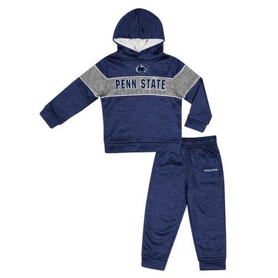 Toddler Colosseum Navy Penn State Nittany Lions Grizworld Fleece Pullover Hoodie and Sweatpants Set