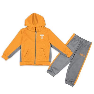 Toddler Colosseum Tennessee Orange/Gray Tennessee Volunteers Shark Full-Zip Hoodie Jacket & Pants Set