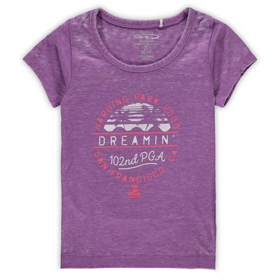 Toddler Garb Purple 2020 PGA Championship Charlotte Slub T-Shirt