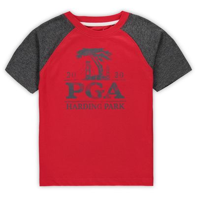 Toddler Garb Red 2020 PGA Championship Randy Raglan T-Shirt
