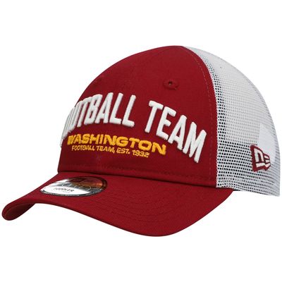 Toddler New Era Burgundy/White Washington Football Team Team Title 9FORTY Adjustable Hat