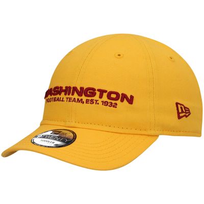 Toddler New Era Gold Washington Football Team Core Classic 2.0 9TWENTY Adjustable Hat