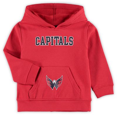 Toddler Red Washington Capitals Team Primary Pullover Hoodie