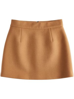 Tod's A-line zipped miniskirt - Brown