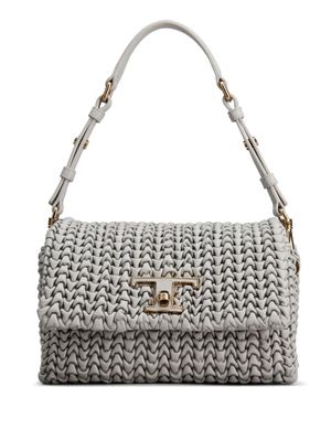 Tod's accordion leather shoulder bag - Grey