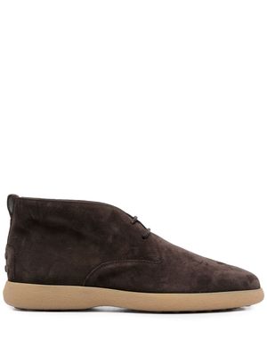 Tod's ankle lace-up fastening boots - Brown