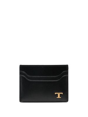 Tod's calf leather card holder - Black