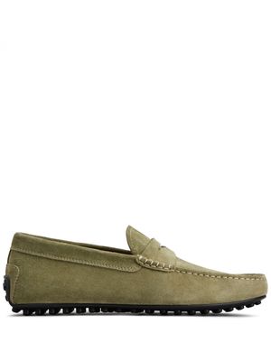 Tod's City Gommino suede loafers - Green