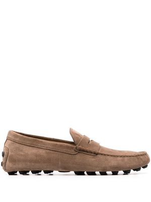 Tod's City Gommino suede shoes - Brown