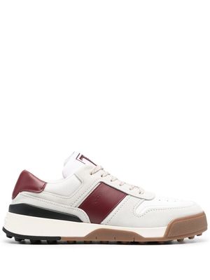 Tod's colour-block panelled sneakers - White