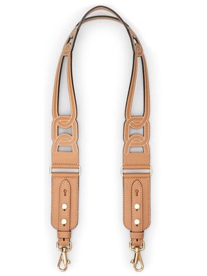 Tod's cut-out leather bag strap - Brown
