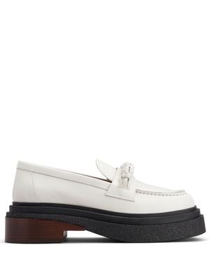 Tod's decorative-stitching leather loafers - B015