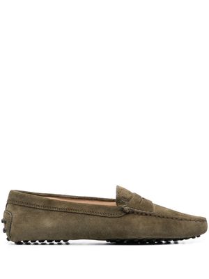 Tod's Gommino suede loafers - Green