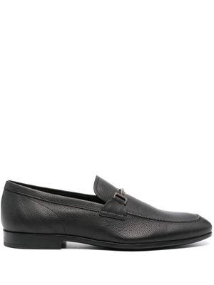 Tod's grained leather loafers - Black