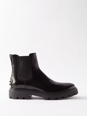 Tod's - Janeiro Leather Chelsea Boots - Mens - Black