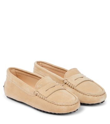 Tod's Junior Gommino suede moccasins
