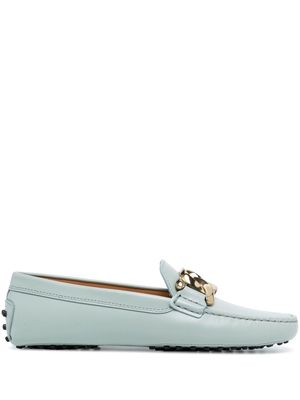 Tod's Kate chain-detail loafers - Green