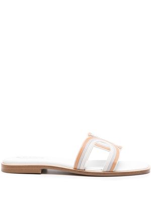 Tod's Kate crossover leather sandals - White