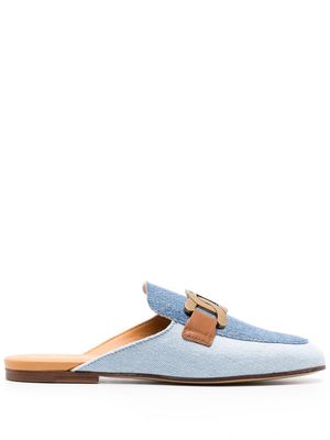 Tod's Kate panelled mules - Blue