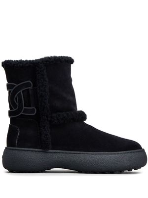 Tod's Kate shearling boots - Black